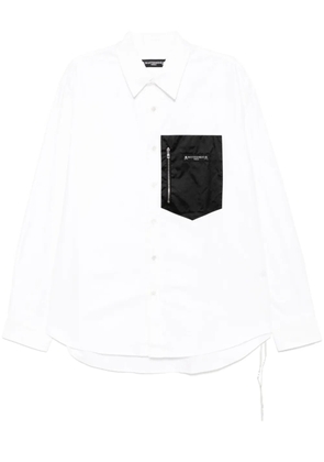 Mastermind World patch-pocket shirt - White