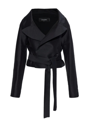 DSQUARED2 belted virgin-wool jacket - Black