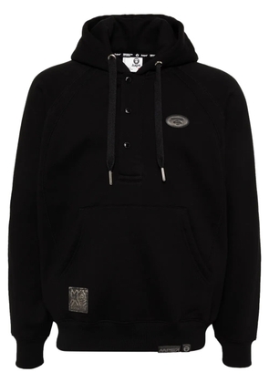 AAPE BY *A BATHING APE® logo-patch hoodie - Black