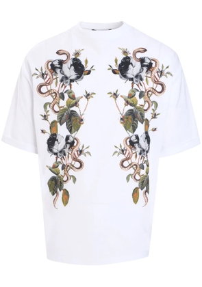 Roberto Cavalli Elements Foulard t-shirt - White