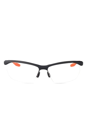 Nike 7401 shield-frame glasses - Black