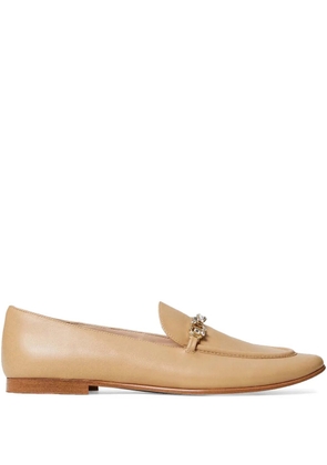 TWINSET Oval T leather loafers - Neutrals