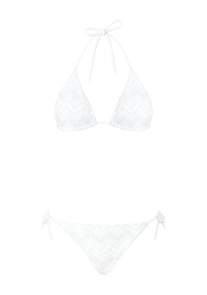 Missoni zigzag bikini set - White