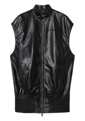 TWINSET faux-leather gillet - Black