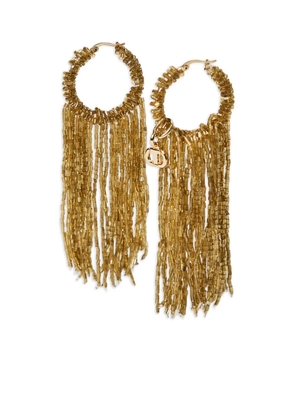 TWINSET beaded hoop earrings - Gold