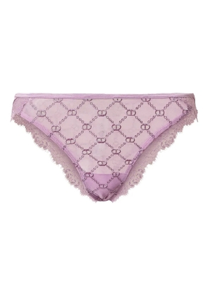 TWINSET lace-trimmed briefs - Purple