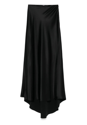 Kiton slip-style satin maxi skirt - Black