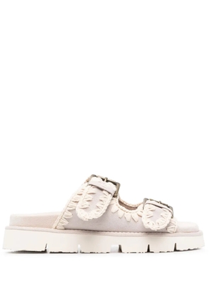 Mou Bio Buckle sandals - Neutrals