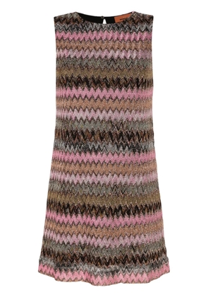 Missoni zigzag lurex minidress - Black