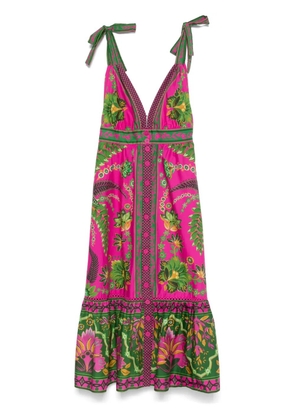 FARM Rio Ana Tapestry midi dress - Pink