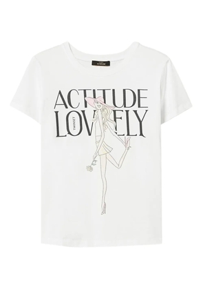 TWINSET graphic-print T-shirt - White