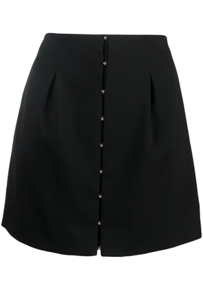 Del Core hook-fastening pleated miniskirt - Black