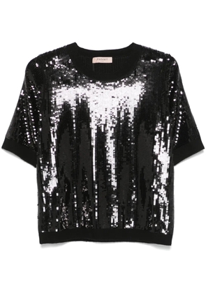TWINSET sequinned top - Black