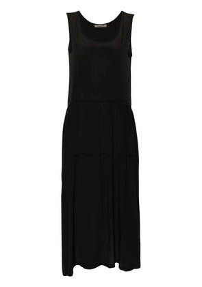 MAURIZIO MYKONOS crepe flared maxi dress - Black