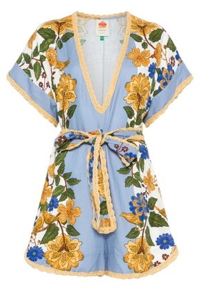 FARM Rio Garden playsuit - Blue
