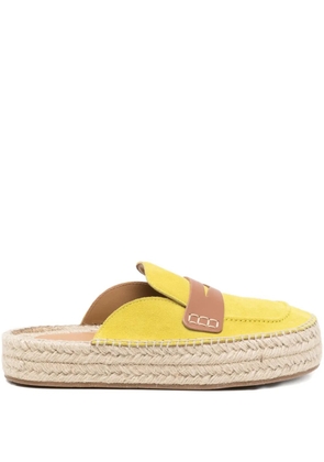 JW Anderson suede flat espadrilles - Yellow