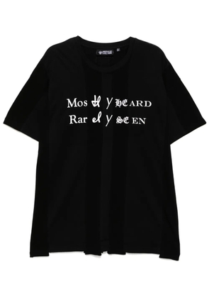 Mostly Heard Rarely Seen Spliced Luxury Mock t-shirt - Black