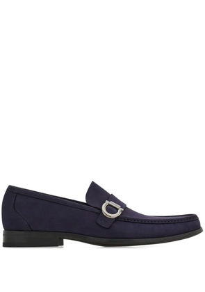 Ferragamo Gancini-embellished loafers - Blue