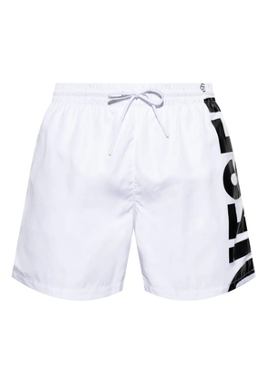 Diesel logo-print swim shorts - White
