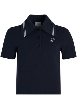 Patou logo-embroidered polo shirt - Blue