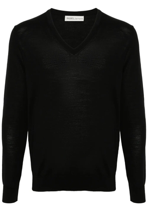 MODES GARMENTS V-neck merino wool jumper - Black