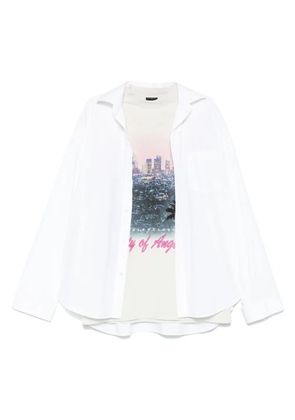 Balenciaga long-sleeve cotton shirt - White