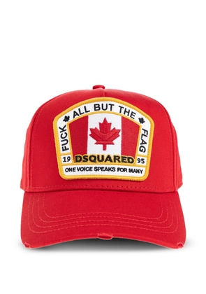 DSQUARED2 flag-patch baseball cap