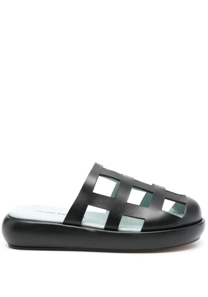 Nicole Saldaña Sammy mules - Black