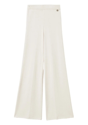 TWINSET flared knit trousers - Neutrals