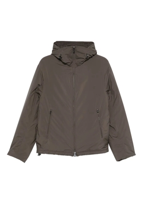 Emporio Armani hooded zip-front jacket - Brown