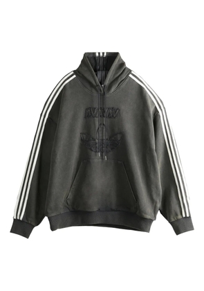 adidas x Avavav logo-embroidered hoodie - Grey