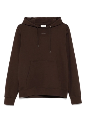 SANDRO logo-print hoodie - Brown