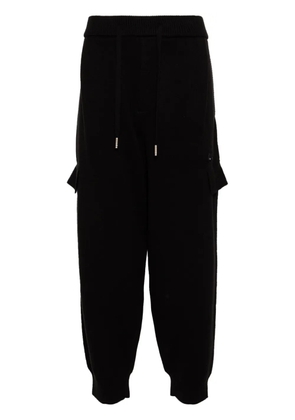 ZZERO BY SONGZIO panther knitted track pants - Black