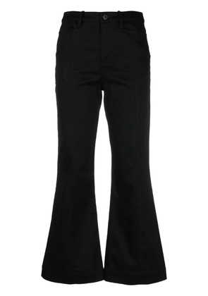 Proenza Schouler White Label cropped flared trousers - Black