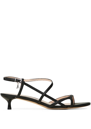TWINSET 40mm leather sandals - Black