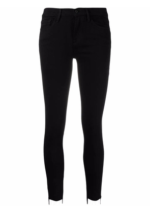 FRAME Le Skinny de Jeanne raw-hem jeans - Black