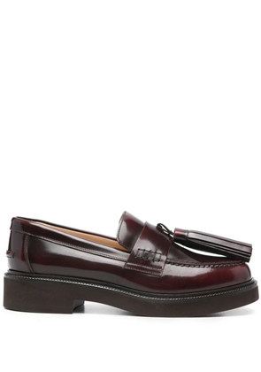 Doucal's tassel-detail loafers - Red