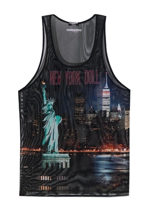 DSQUARED2 graphic-print tank top - Black