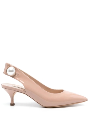 Casadei 70mm Julia pumps - Neutrals