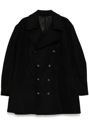 marina yee double-breasted coat - Black