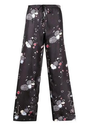 Macgraw drawstring loose-fit trousers - Black