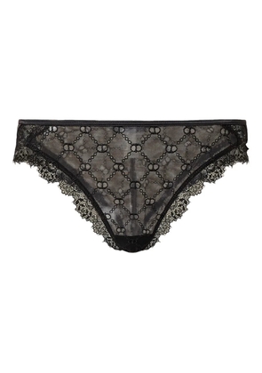 TWINSET lace-trimmed brazilian briefs - Black