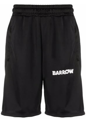 BARROW logo-print side-stripe shorts - Black