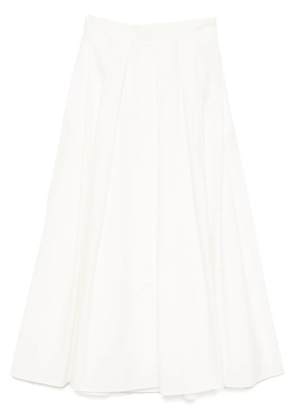 Elie Saab Poplin midi skirt - Neutrals
