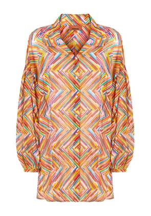 Missoni printed beach dress - Orange