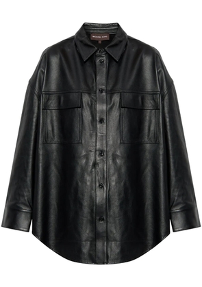 Michael Michael Kors lambskin shirt - Black