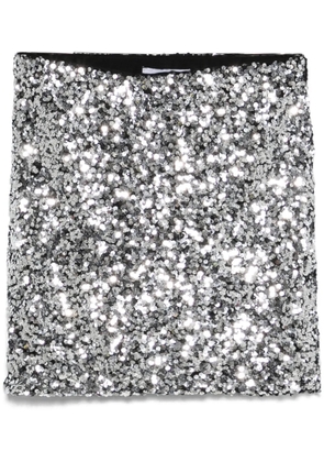 DKNY sequinned mini skirt - Silver