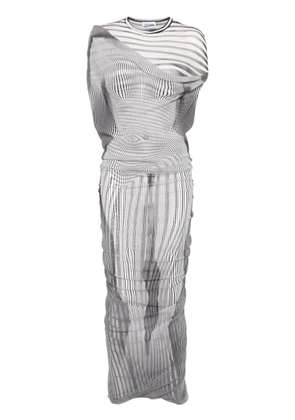 Jean Paul Gaultier The Long Draped Body Morphing maxi dress - Black