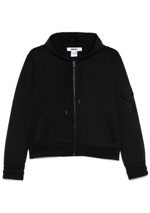 DKNY scuba-jersey hoodie - Black