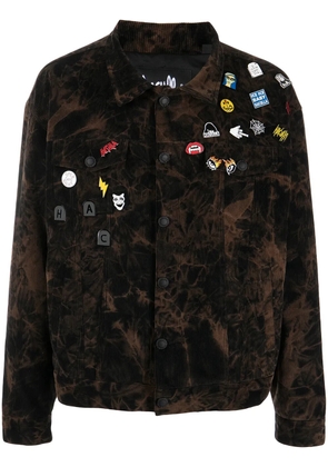 Haculla pin-detail tie-dye jacket - Brown